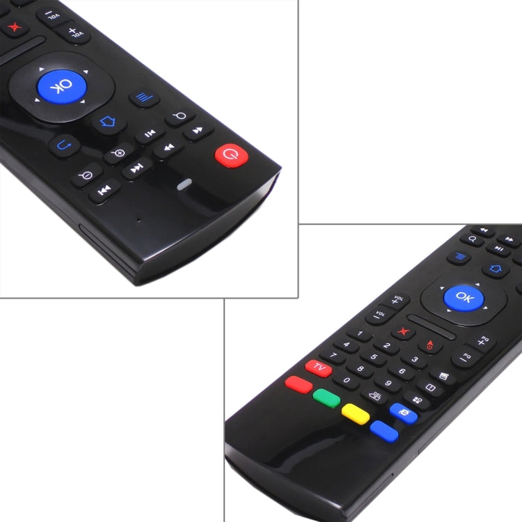 MX3 Air Mouse Teclado de control remoto inalámbrico 2.4G con atajos de navegador para Android TV Box / Mini PC, Air Mouse