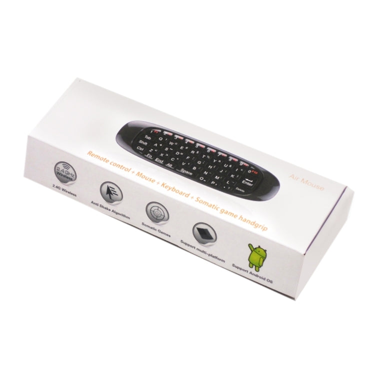 C120 T10 Fly Air Mouse 2,4 GHz, teclado inalámbrico recargable, Control remoto para Android TV Box/PC, Wireless Keyboard