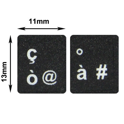 Etiqueta engomada del diseño del teclado de aprendizaje italiano para el teclado del ordenador portátil/de escritorio, Italian
