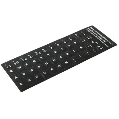 Etiqueta engomada de diseño de teclado de aprendizaje en español para teclado de computadora portátil/de escritorio, Spanish
