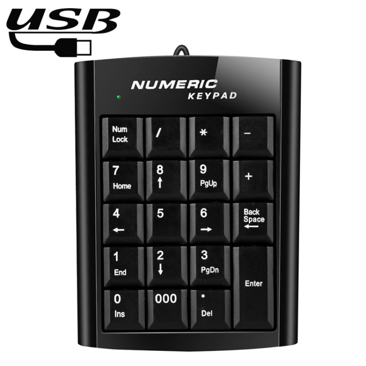Mini teclado numérico USB de 19 teclas, USB Numeric keyboard
