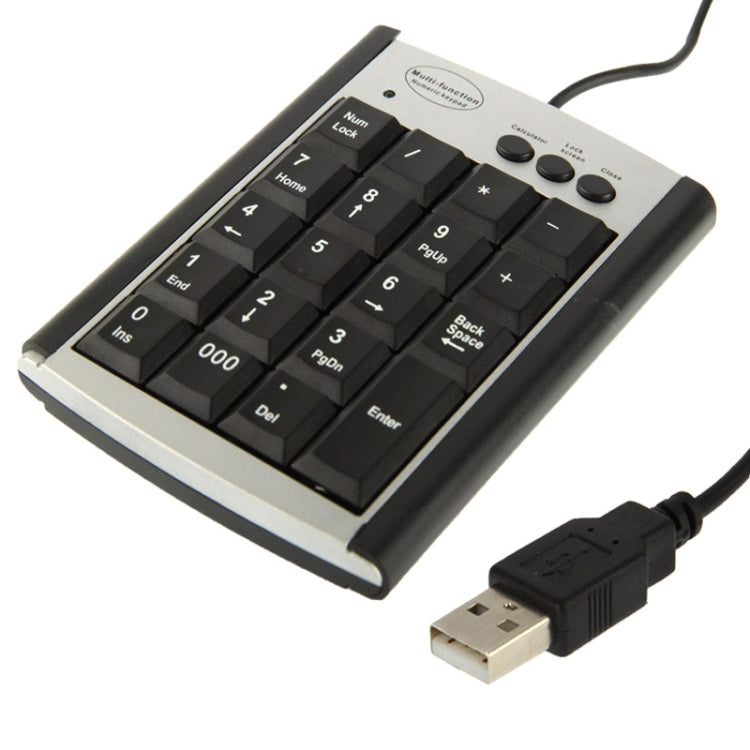 Teclado multifunción no sincrónico para ordenador portátil USB con 19 teclas, Multi Function Keypad