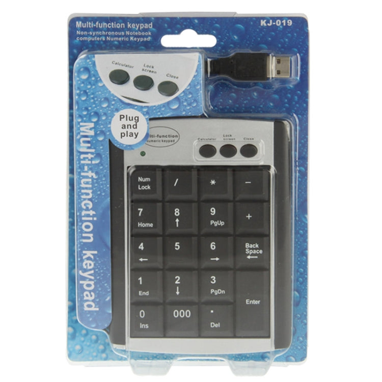 Teclado multifunción no sincrónico para ordenador portátil USB con 19 teclas, Multi Function Keypad