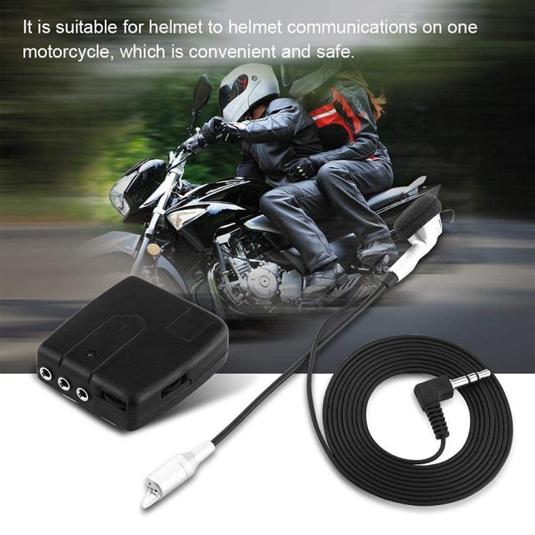 Interfono de motocicleta con cable multiusos de 2 piezas, 2 PCS Multi-using Wired