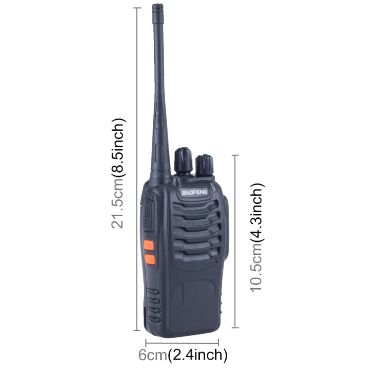 2 uds BAOFENG BF-888S Radio CB portátil Walkie Talkie Retevis UHF 5W 16CH Radio transceptor FM
