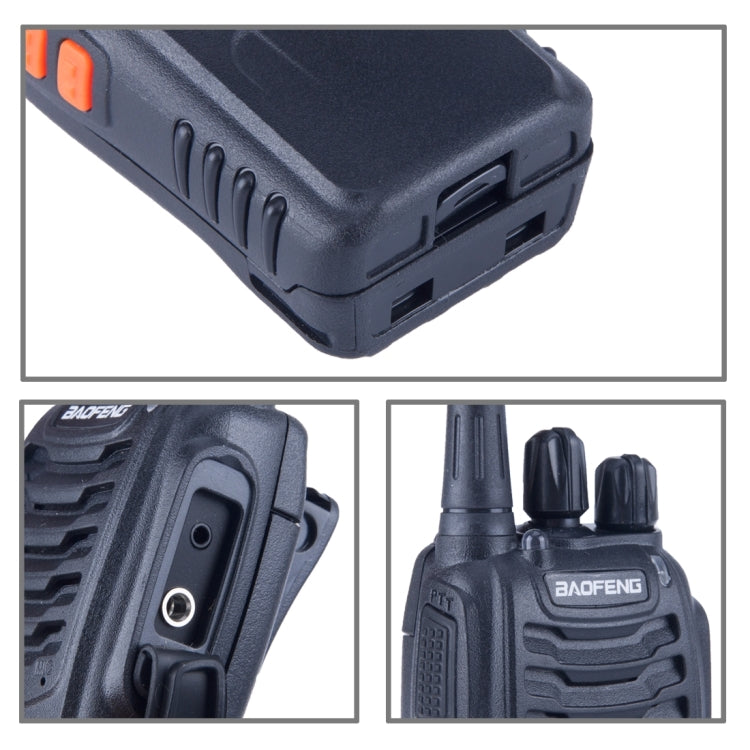 2 uds BAOFENG BF-888S Radio CB portátil Walkie Talkie Retevis UHF 5W 16CH Radio transceptor FM