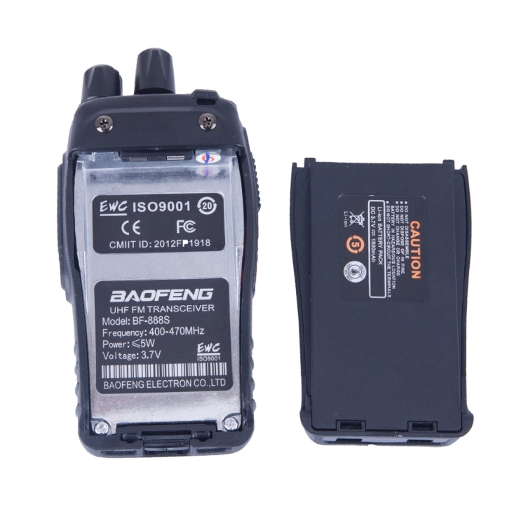 2 uds BAOFENG BF-888S Radio CB portátil Walkie Talkie Retevis UHF 5W 16CH Radio transceptor FM
