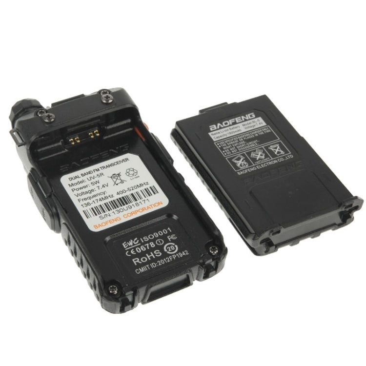 BAOFENG UV-5R Transceptor profesional de doble banda FM Transmisor walkie talkie de radio bidireccional