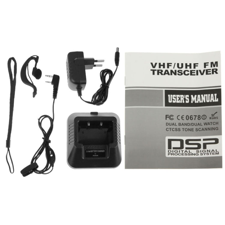 BAOFENG UV-5R Transceptor profesional de doble banda FM Transmisor walkie talkie de radio bidireccional