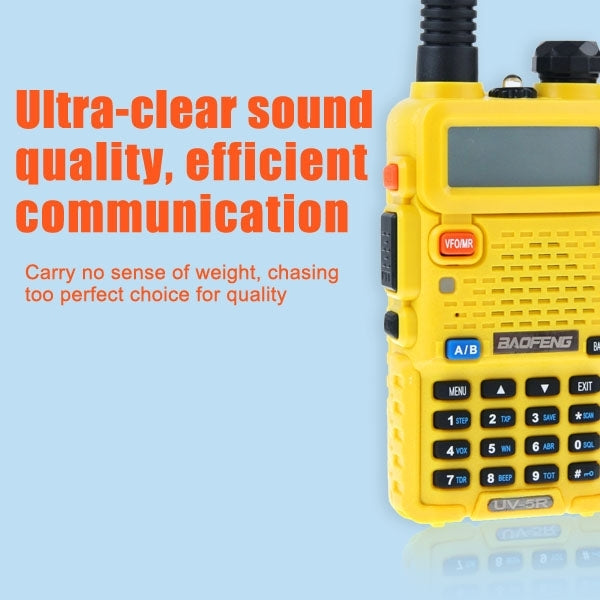 BAOFENG UV-5R Transceptor profesional de doble banda FM Transmisor walkie talkie de radio bidireccional
