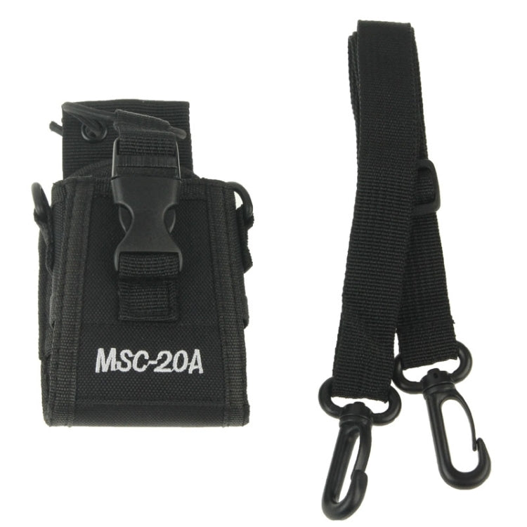 MSC20A Funda de transporte universal de nailon con correa para walkie talkie