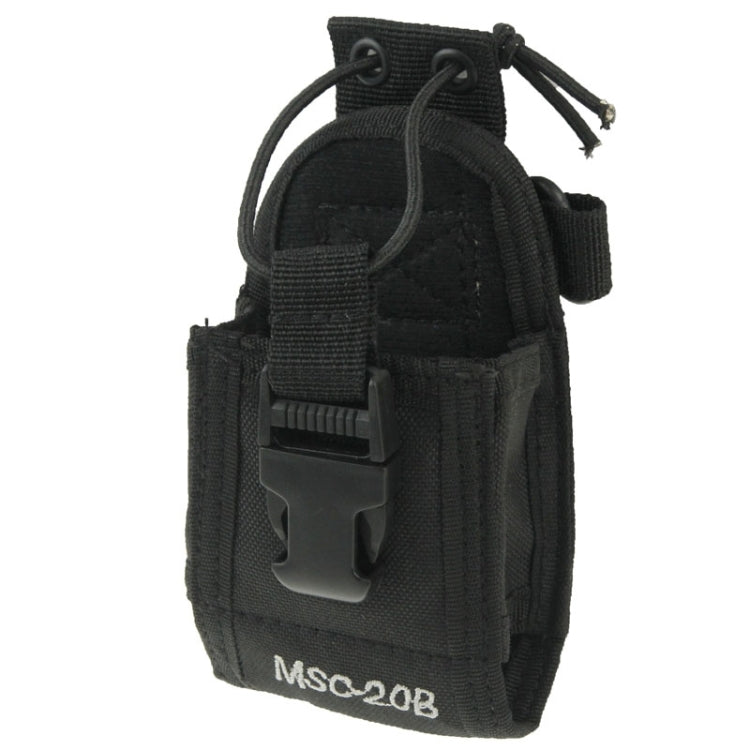 MSC20B Funda de transporte universal de nailon con correa para walkie talkie