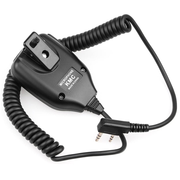 Micrófono con altavoz con clip para walkie talkies, auricular de 3,5 mm + 2,5 mm + enchufe de micrófono