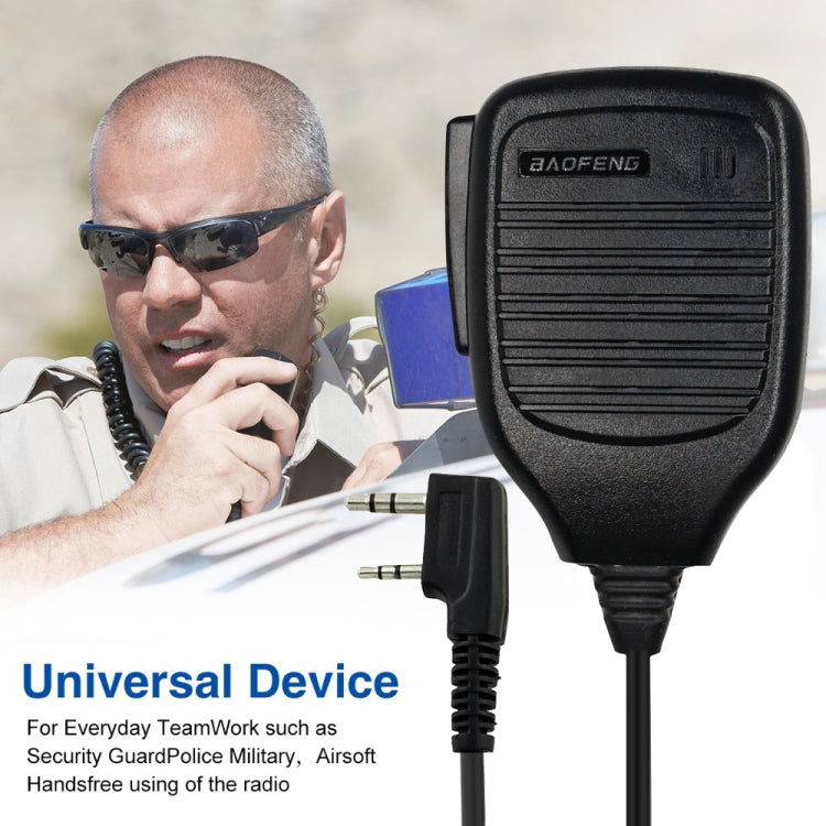Micrófono con altavoz con clip para walkie talkies, auricular de 3,5 mm + 2,5 mm + enchufe de micrófono