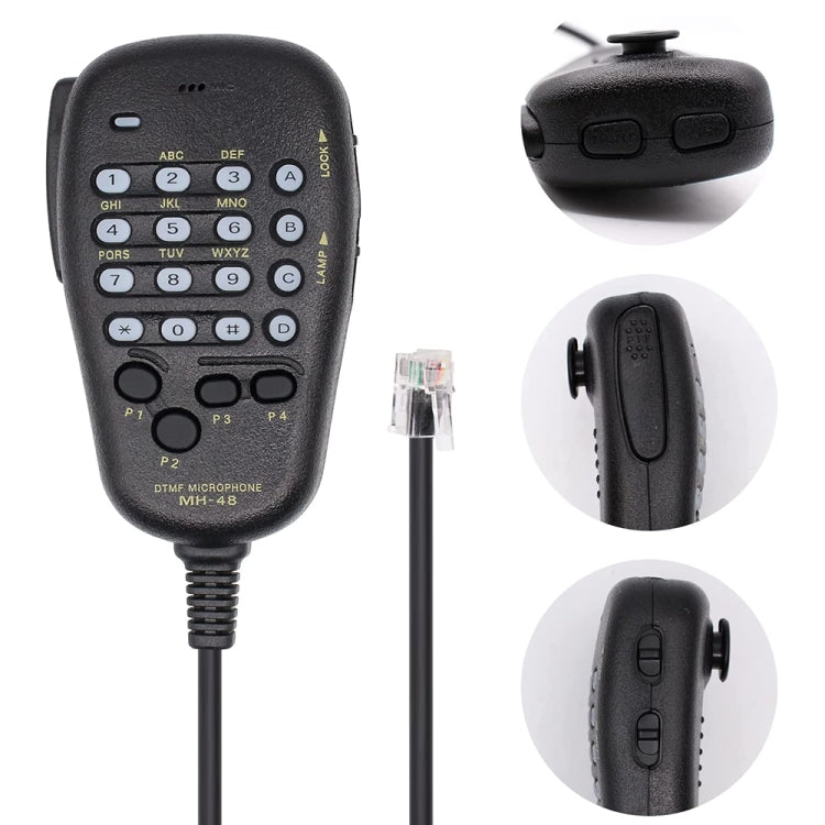 MH-48A6J Micrófono DTMF para radio Yaesu MH-48A6J FT-7800R FT-8800 FT-8900R
