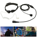 Auricular transceptor con control de garganta para walkie talkies, conector de 3,5 mm + 2,5 mm