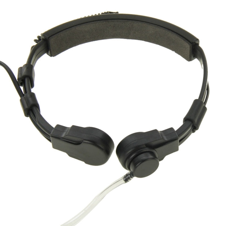 Auricular transceptor con control de garganta para walkie talkies, conector de 3,5 mm + 2,5 mm