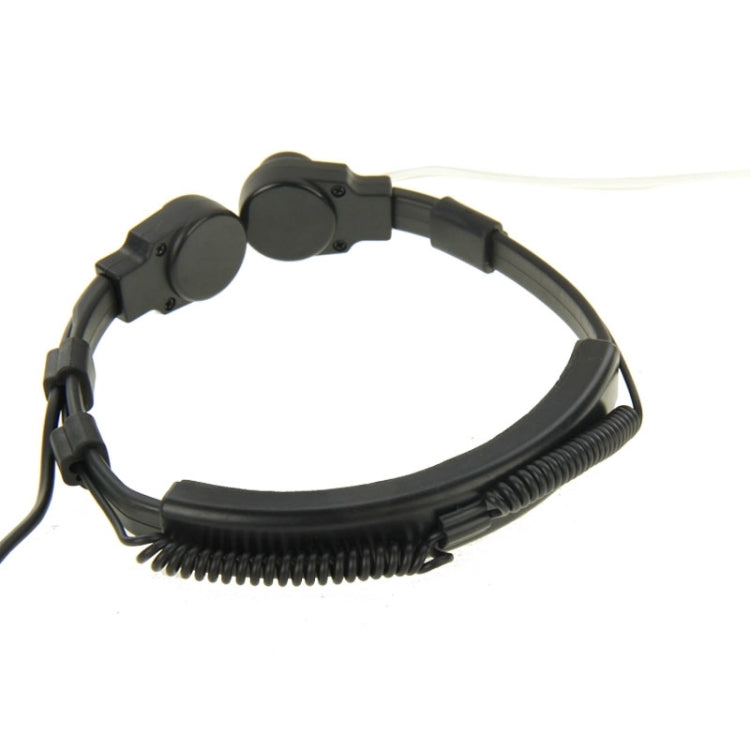 Auricular transceptor con control de garganta para walkie talkies, conector de 3,5 mm + 2,5 mm