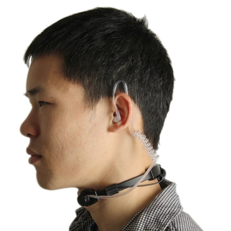 Auricular transceptor con control de garganta para walkie talkies, conector de 3,5 mm + 2,5 mm