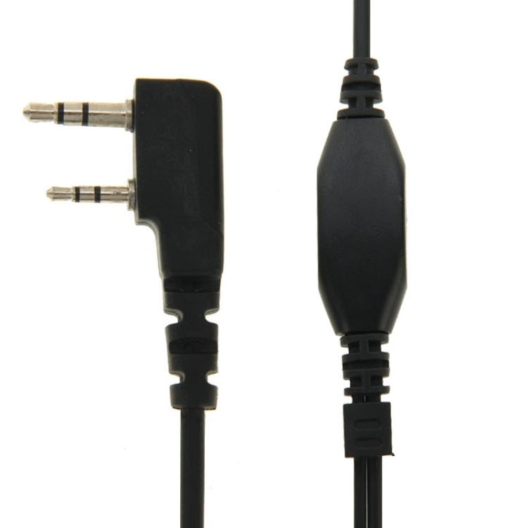 Auricular transceptor con control de garganta para walkie talkies, conector de 3,5 mm + 2,5 mm