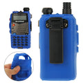 Funda de silicona de color puro para walkie talkies serie UV-5R