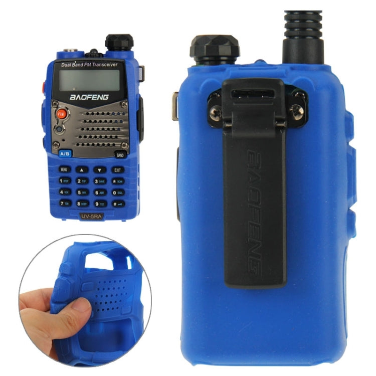 Funda de silicona de color puro para walkie talkies serie UV-5R