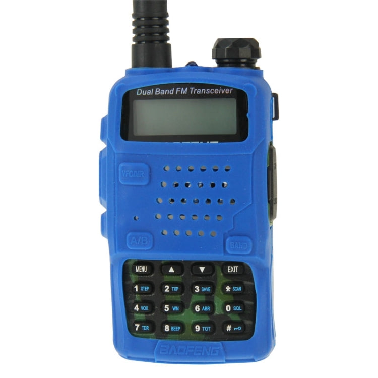 Funda de silicona de color puro para walkie talkies serie UV-5R