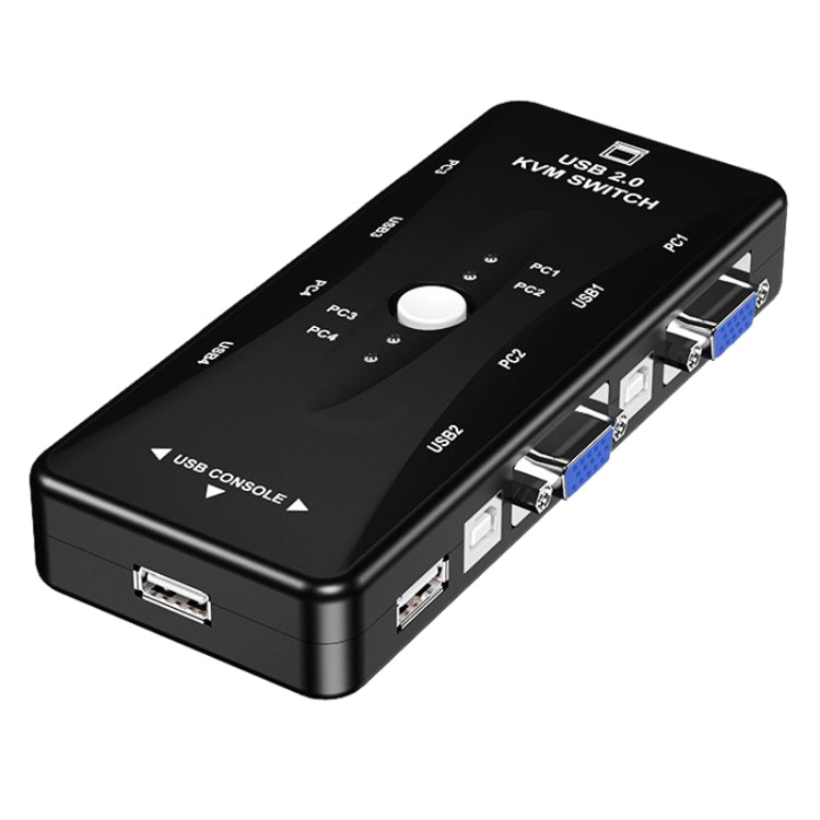 Conmutador KVM de 4 puertos, 4 Ports, 4 Ports (with USB)