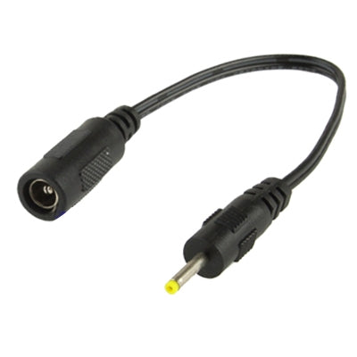Cable conector de alimentación CC hembra de 5,5 x 2,1 mm a macho CC de 2,5 x 0,7 mm para adaptador de computadora portátil, longitud: 18 cm, 2.5 x 0.7mm Male