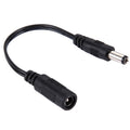 Cable conector de alimentación CC hembra de 5,5 x 2,1 mm a macho CC de 5,5 x 2,5 mm para adaptador de computadora portátil, longitud: 15 cm, 5.5 x 2.5mm Male