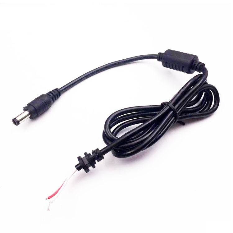 Cable de alimentación macho de CC de 5,5 x 2,5 mm para adaptador de computadora portátil, longitud: 1,2 m