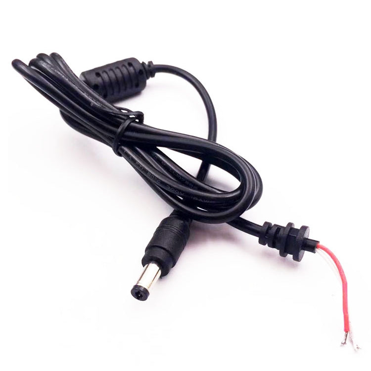 Cable de alimentación macho de CC de 5,5 x 2,5 mm para adaptador de computadora portátil, longitud: 1,2 m