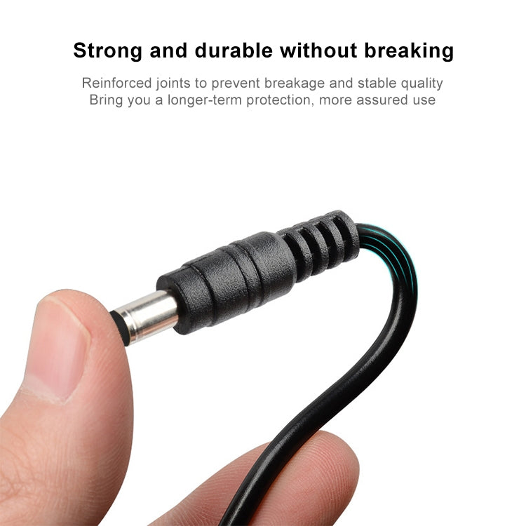 Cable de alimentación macho de CC de 5,5 x 2,1 mm para adaptador de computadora portátil, longitud: 1,2 m, 5.5 x 2.1mm Male (Length: 1.2m)
