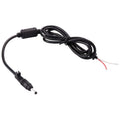 x cable de alimentación macho CC de 1,6 mm para adaptador de computadora portátil, longitud: 1,2 m