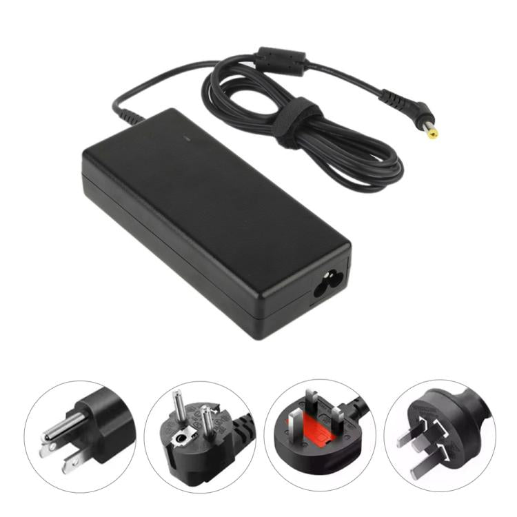 Adaptador de cargador AC 19V 4.74A para computadora portátil Acer, puntas de salida: 5,5 mm x 1,5 mm, 4.74A
