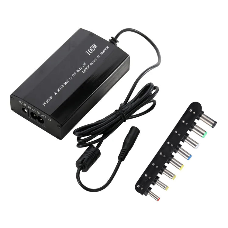 Adaptador universal de CA/CC para ordenador portátil de 100W, voltaje de intercambio conveniente, con puerto USB de 5V, 100W Universal Laptop AC / DC Adapter