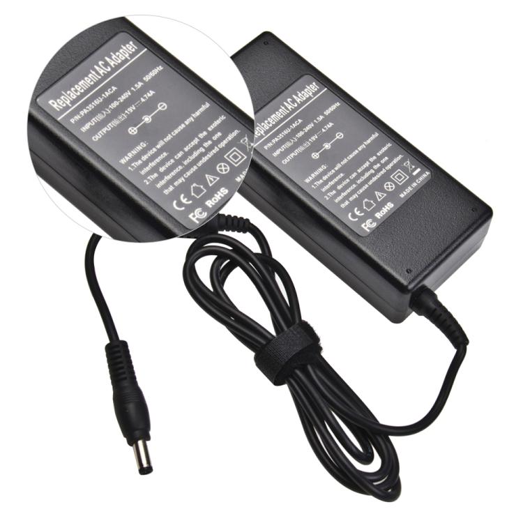 PA-1750-04 Mini adaptador de CA de 19 V 4,74 A para portátiles Acer / HP / Asus / Toshiba, puntas de salida: 5,5 mm x 2,5 mm
