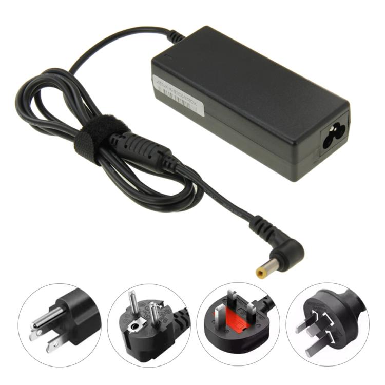PA-1650-22 Mini adaptador de CA de 19 V 3,42 A para portátiles Lenovo / Asus / Acer / Gateway / Toshiba, puntas de salida: 5,5 mm x 2,5 mm