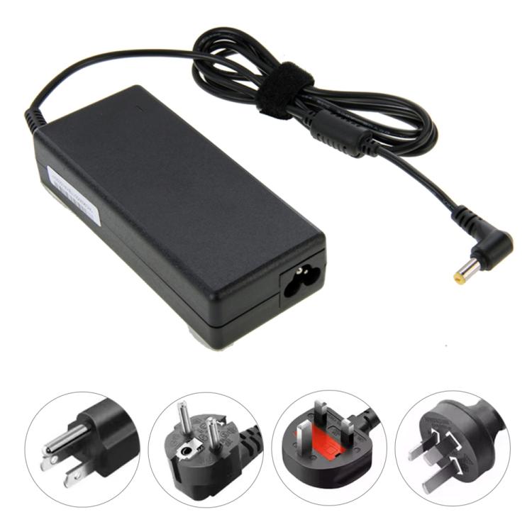 PA-1750-04 Mini adaptador de CA de 19 V 4,74 A para computadora portátil Acer / Toshiba, puntas de salida: 5,5 mm x 1,7 mm