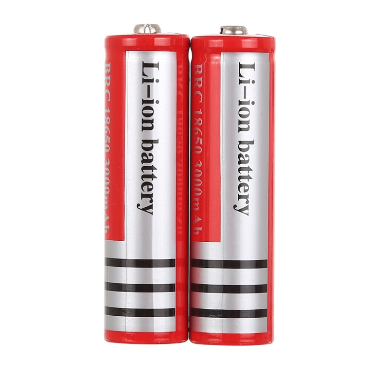 2 PCS UltraFire 18650 3000mAh 3.7V Batería de iones de litio recargable de larga duración, 3000mAh