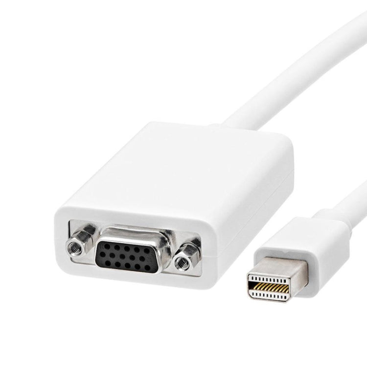 Adaptador Mini Display a VGA Hembra de 15 Pines para Apple, Mini DP to VGA 15Pin