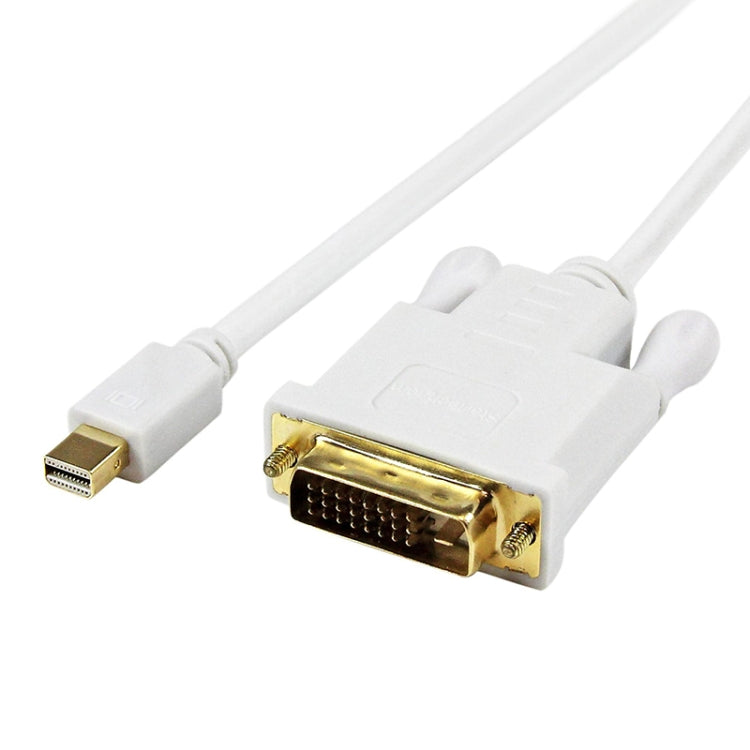Adaptador convertidor de cable Mini DisplayPort a DVI 24+1 macho, Longitud del cable: 1,8 M, Mini DP to DVI 24+1 Male