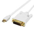 Adaptador convertidor de cable Mini DisplayPort a DVI 24+1 macho, Longitud del cable: 1,8 M, Mini DP to DVI 24+1 Male