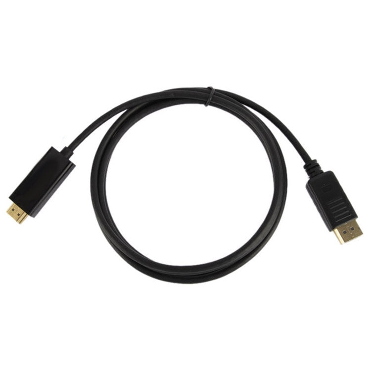Cable DisplayPort macho a HDMI macho, longitud del cable: 1,8 m, DP to HDMI Male Black
