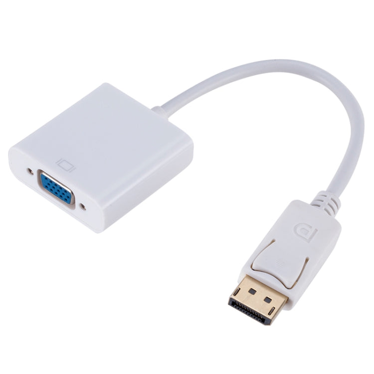 Convertidor Display Port macho a VGA hembra, longitud: 20 cm, DP Male to VGA Female 20cm White, DP Male to VGA Female Black
