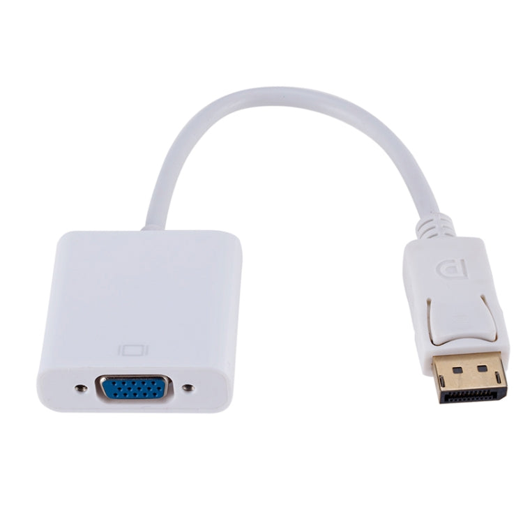 Convertidor Display Port macho a VGA hembra, longitud: 20 cm, DP Male to VGA Female 20cm White, DP Male to VGA Female Black