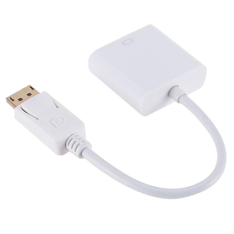 Convertidor Display Port macho a VGA hembra, longitud: 20 cm, DP Male to VGA Female 20cm White, DP Male to VGA Female Black
