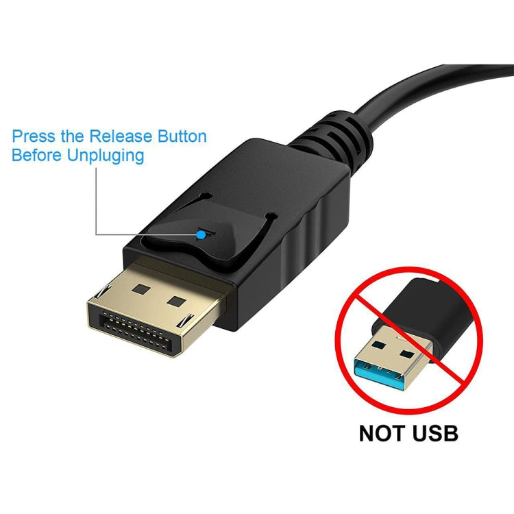 Cable adaptador Display Port macho a DVI 24 + 1 hembra, longitud: 20 cm, DP Male DVI 24+1 Female
