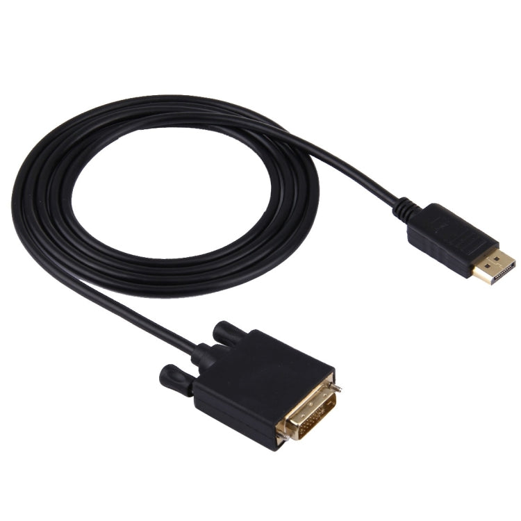 Cable adaptador DisplayPort macho a DVI macho de alta digitalidad, longitud: 1,8 m, DP to DVI 24+1 Male (Gold plated)