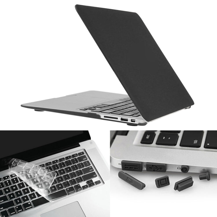 ENKAY para Macbook Air de 11,6 pulgadas (versión de EE. UU.) / A1370 / A1465 Hat-Prince 3 en 1 Estuche protector de plástico rígido esmerilado con protector de teclado y tapón antipolvo para puerto